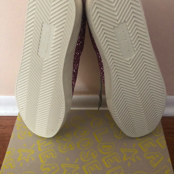 GOLDEN GOOSE Superstar May Pink Glitter Sneakers BRAND NEW - Picture 6 of 12